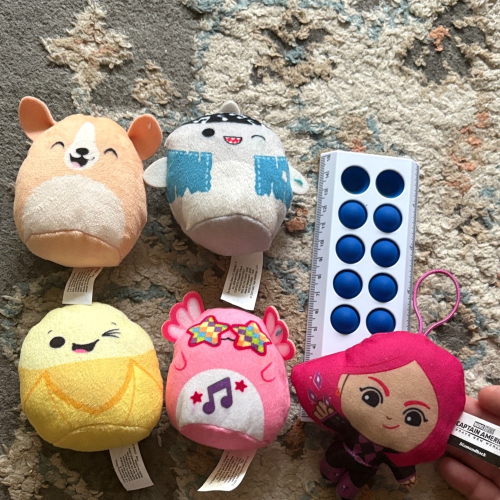 Colorful Plush Toy Set